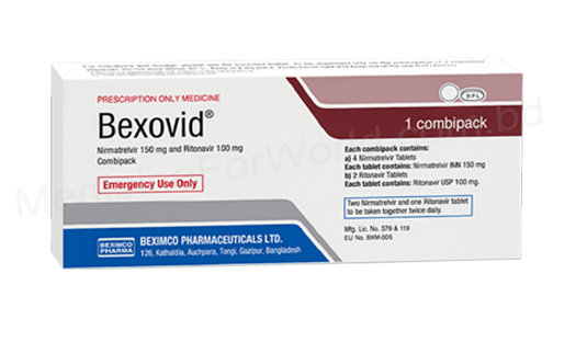 Bexovid (Nirmatrelvir + Ritonavir 150mg + 100mg)