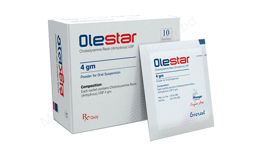 Olestar (Cholestyramine Resin 4gm)